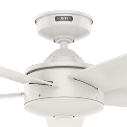 Ventilateur de plafond Hunter 52 Shorebreak WeatherMax pour intérieur/extérieur avec commande murale - Résistant aux intempéries extrêmes, au sel et à la corrosion