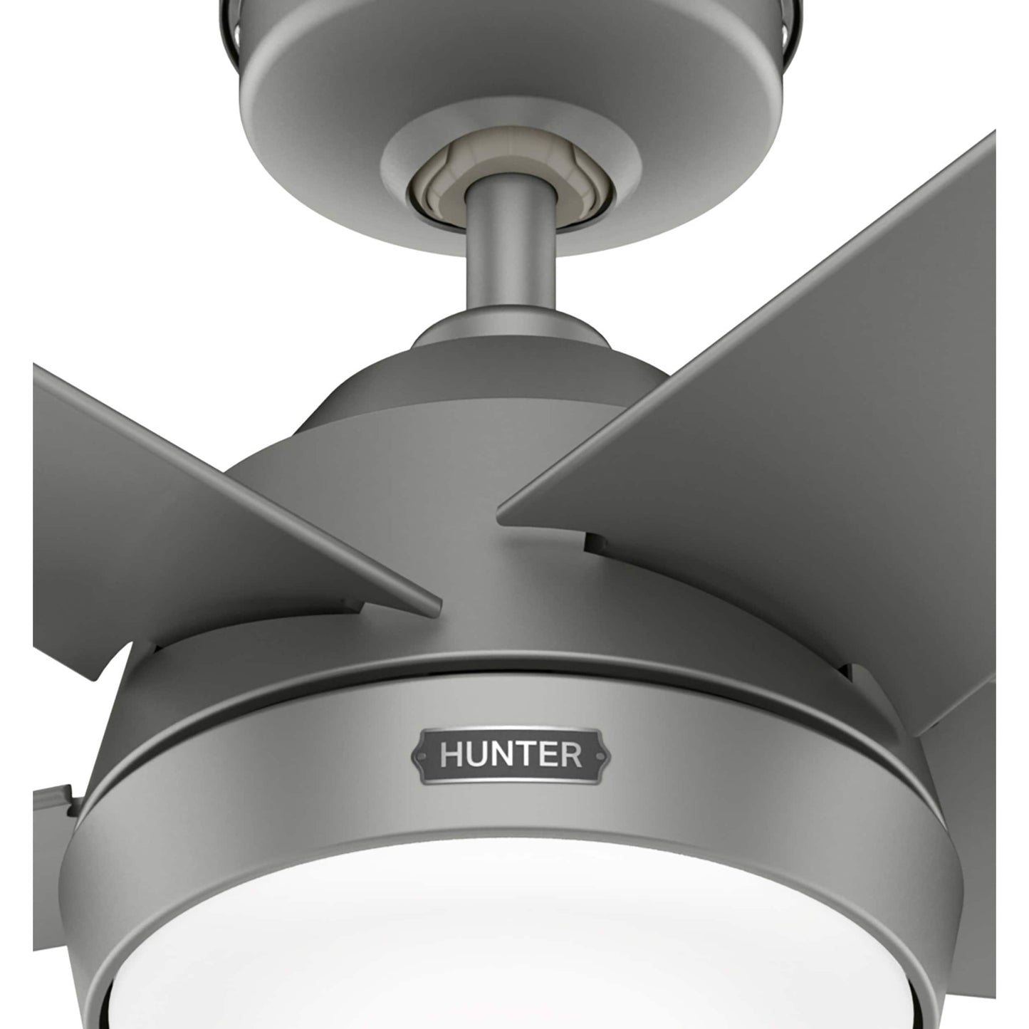 Ventilateur de plafond d'extérieur Hunter 52 Skyflow avec kit d'éclairage LED, commande murale - Style côtier moderne contemporain - WeatherMax - ÉQUIPEMENT POUR L'EXTÉRIEUR !