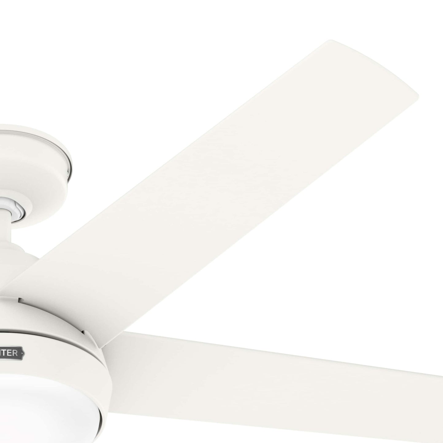 Ventilateur de plafond d'extérieur Hunter 52 Skyflow avec kit d'éclairage LED, commande murale - Style côtier moderne contemporain - WeatherMax - ÉQUIPEMENT POUR L'EXTÉRIEUR !