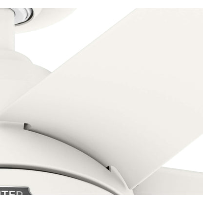 Ventilateur de plafond d'extérieur Hunter 52 Skyflow avec kit d'éclairage LED, commande murale - Style côtier moderne contemporain - WeatherMax - ÉQUIPEMENT POUR L'EXTÉRIEUR !