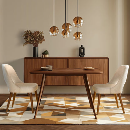 INK IVY Nola - Lot de 2 chaises de salle à manger rembourrées avec dossier ajouré