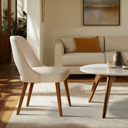 INK IVY Nola - Lot de 2 chaises de salle à manger rembourrées avec dossier ajouré