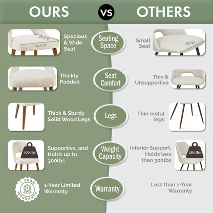 INK IVY Nola - Lot de 2 chaises de salle à manger rembourrées avec dossier ajouré