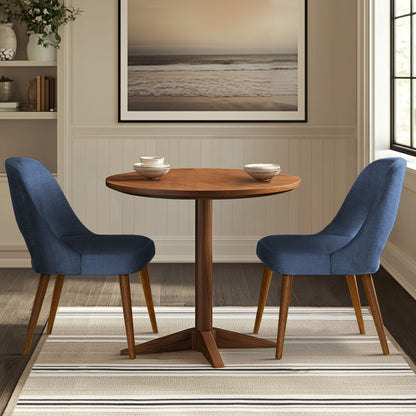 INK IVY Nola - Lot de 2 chaises de salle à manger rembourrées avec dossier ajouré