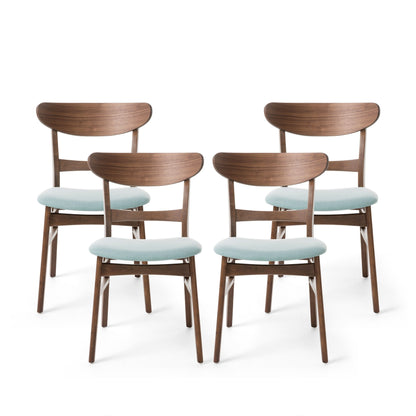Chaises de salle à manger Idalia, style moderne du milieu du siècle (lot de 4) par Christopher Knight Home