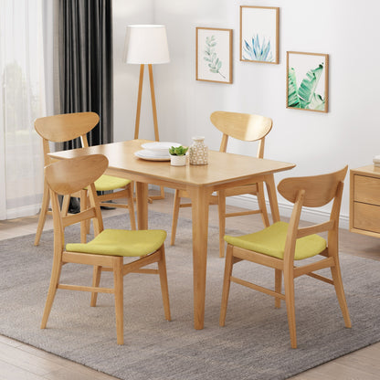 Chaises de salle à manger Idalia, style moderne du milieu du siècle (lot de 4) par Christopher Knight Home