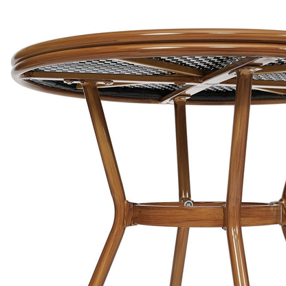 Ensemble de bistro commercial pour intérieur/extérieur avec table et quatre chaises