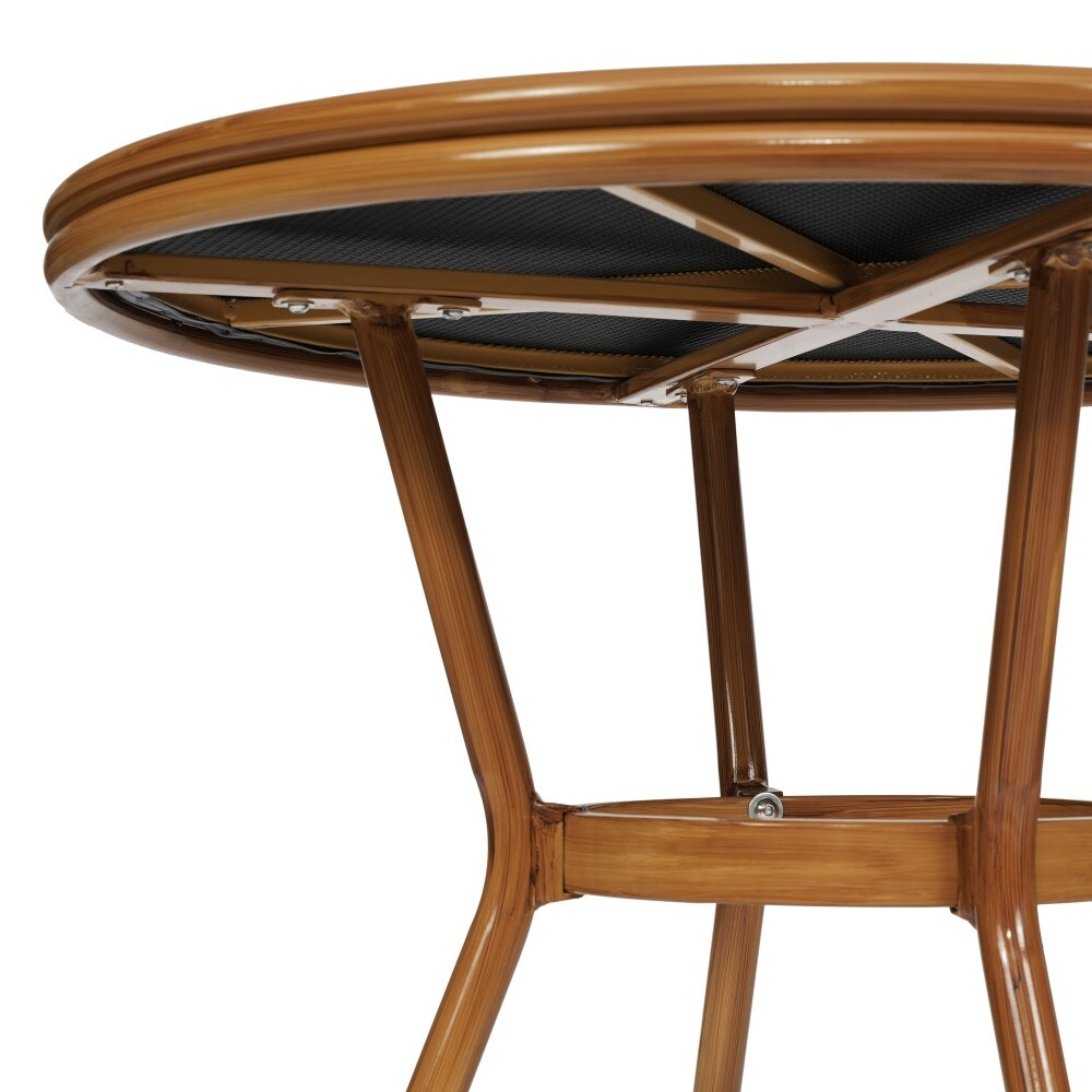 Ensemble bistrot commercial pour intérieur/extérieur avec table et deux chaises