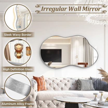 Irregular Wall Mirror Asymmetrical Decorative Wall Mirror