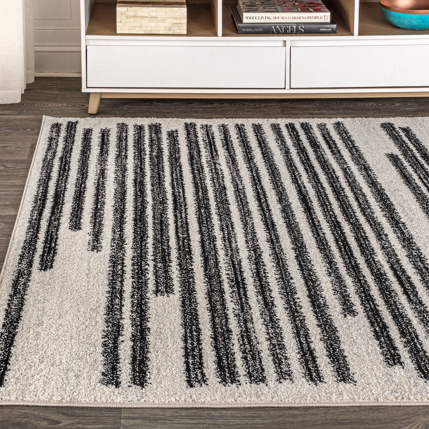 JONATHAN Y Aksil Modern Berber Stripe Area Rug