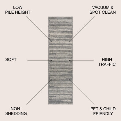 JONATHAN Y Aksil Modern Berber Stripe Area Rug