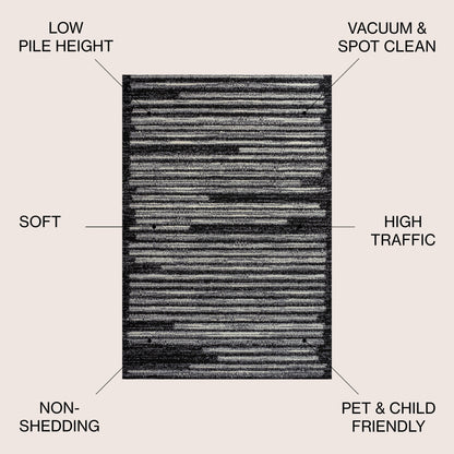 JONATHAN Y Aksil Modern Berber Stripe Area Rug