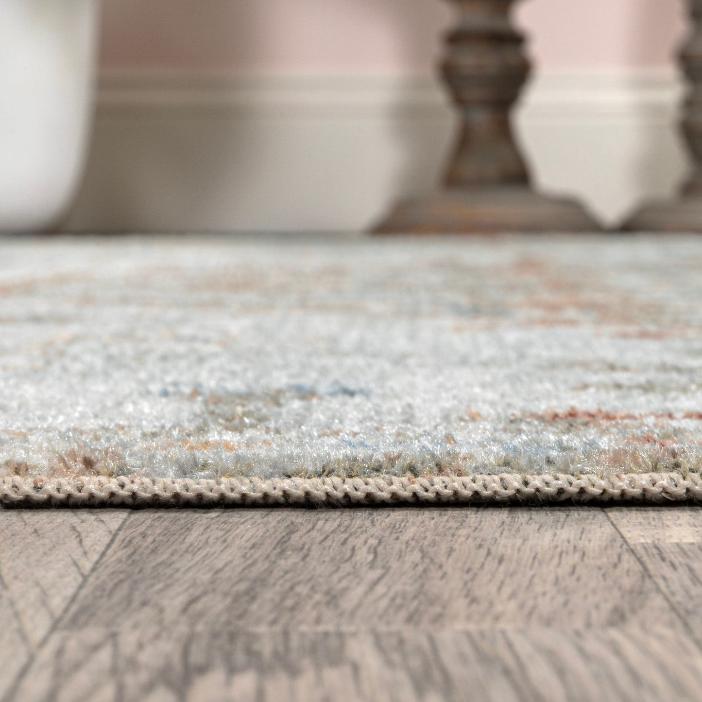 JONATHAN Y Brandy Bohemian Medallion Low-Pile Machine-Washable Cream/Terra Area Rug