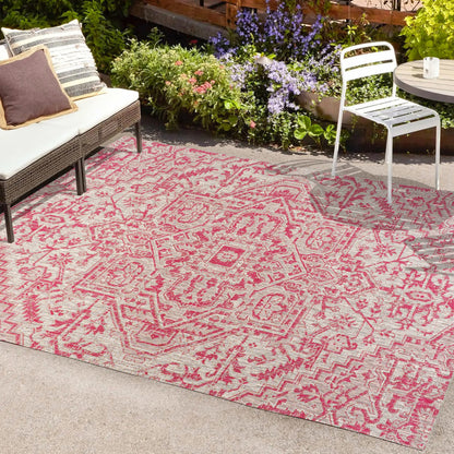 JONATHAN Y Charleston Medallion Indoor/Outdoor Area Rug