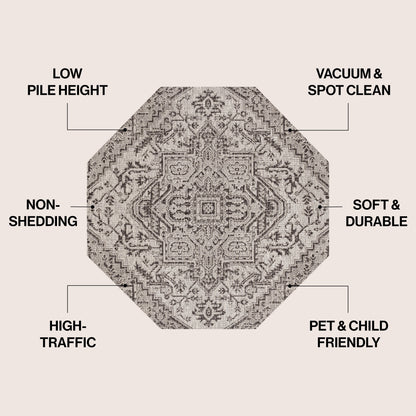 JONATHAN Y Charleston Medallion Indoor/Outdoor Area Rug