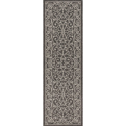 JONATHAN Y Filigree Textured Weave Indoor/Outdoor Area Rug