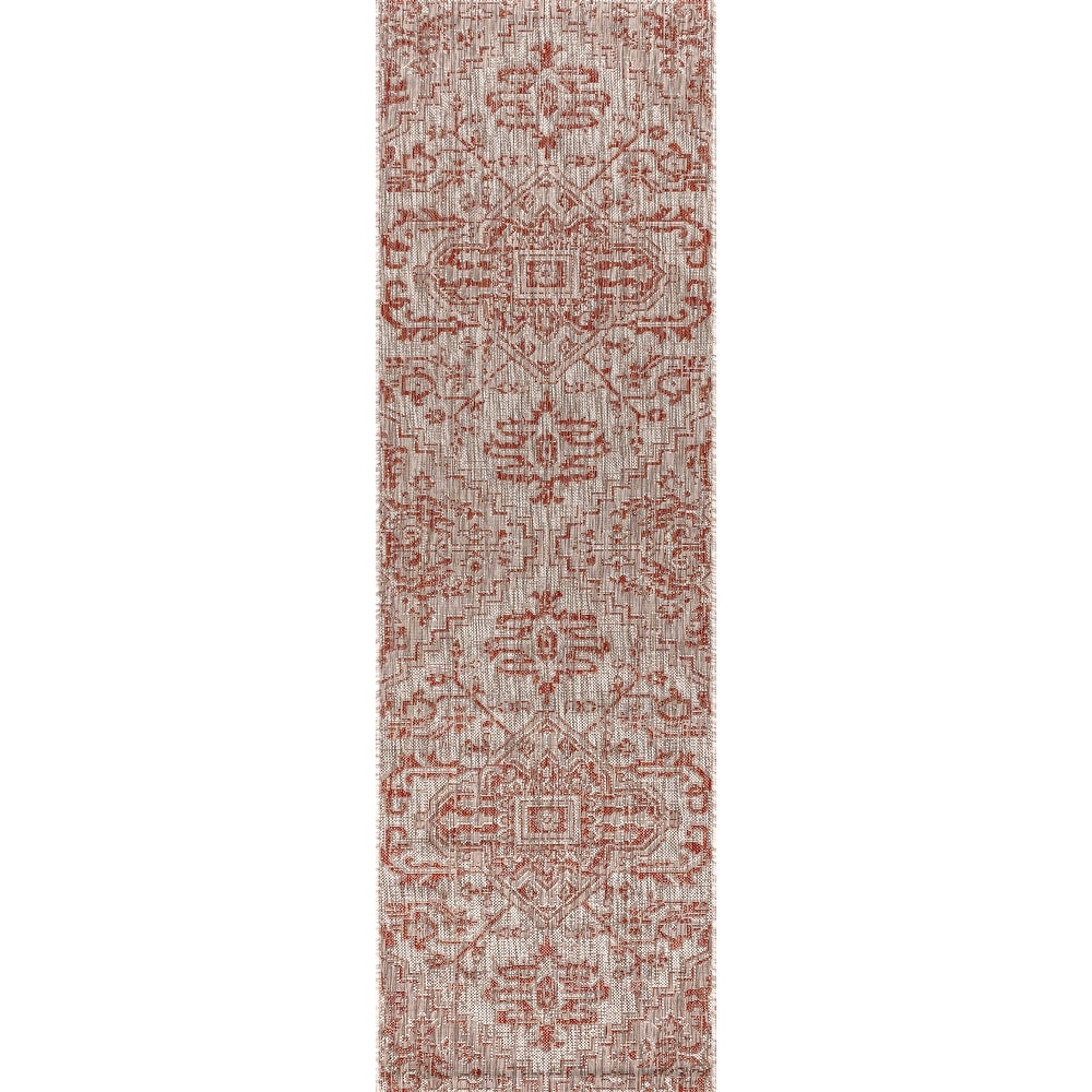 JONATHAN Y Charleston Medallion Indoor/Outdoor Area Rug