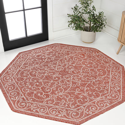 JONATHAN Y Filigree Textured Weave Indoor/Outdoor Area Rug