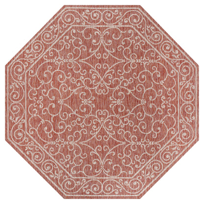 JONATHAN Y Filigree Textured Weave Indoor/Outdoor Area Rug