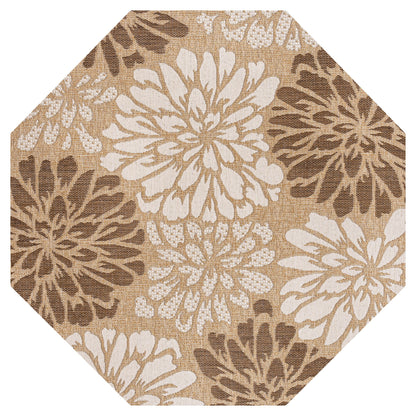 JONATHAN Y Floral Textured Weave Indoor/Outdoor Area Rug