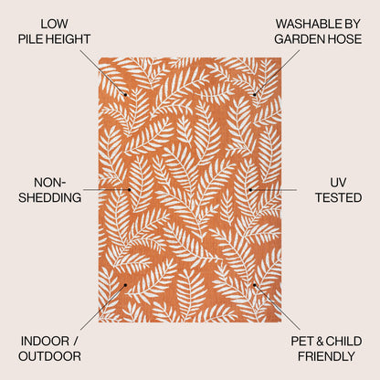 JONATHAN Y Galon Palm Frond Indoor/Outdoor Area Rug