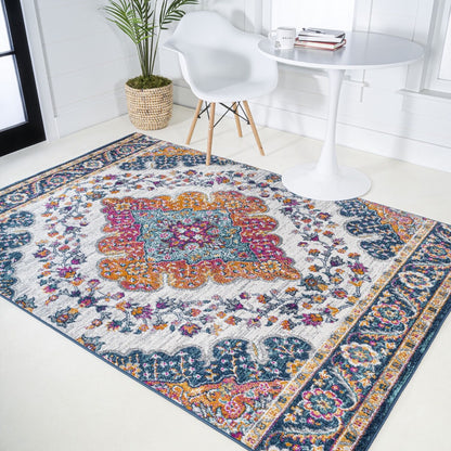 JONATHAN Y Inigo FLAIR Boho Vintage Medallion Area Rug