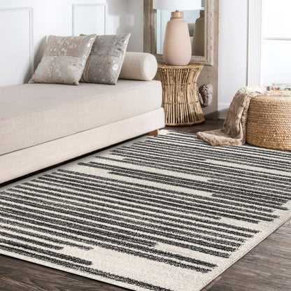 JONATHAN Y Aksil Modern Berber Stripe Area Rug
