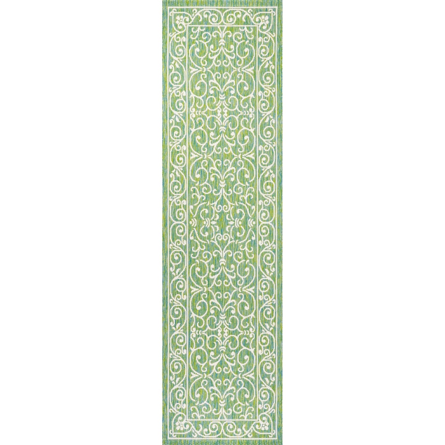 JONATHAN Y Filigree Textured Weave Indoor/Outdoor Area Rug