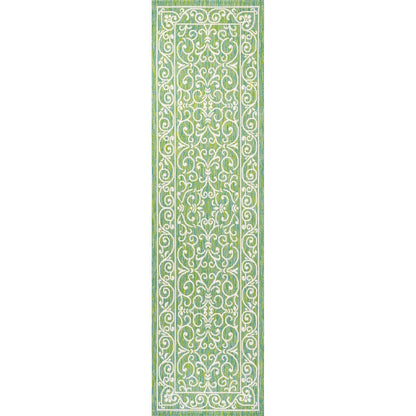 JONATHAN Y Filigree Textured Weave Indoor/Outdoor Area Rug