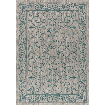 JONATHAN Y Filigree Textured Weave Indoor/Outdoor Area Rug