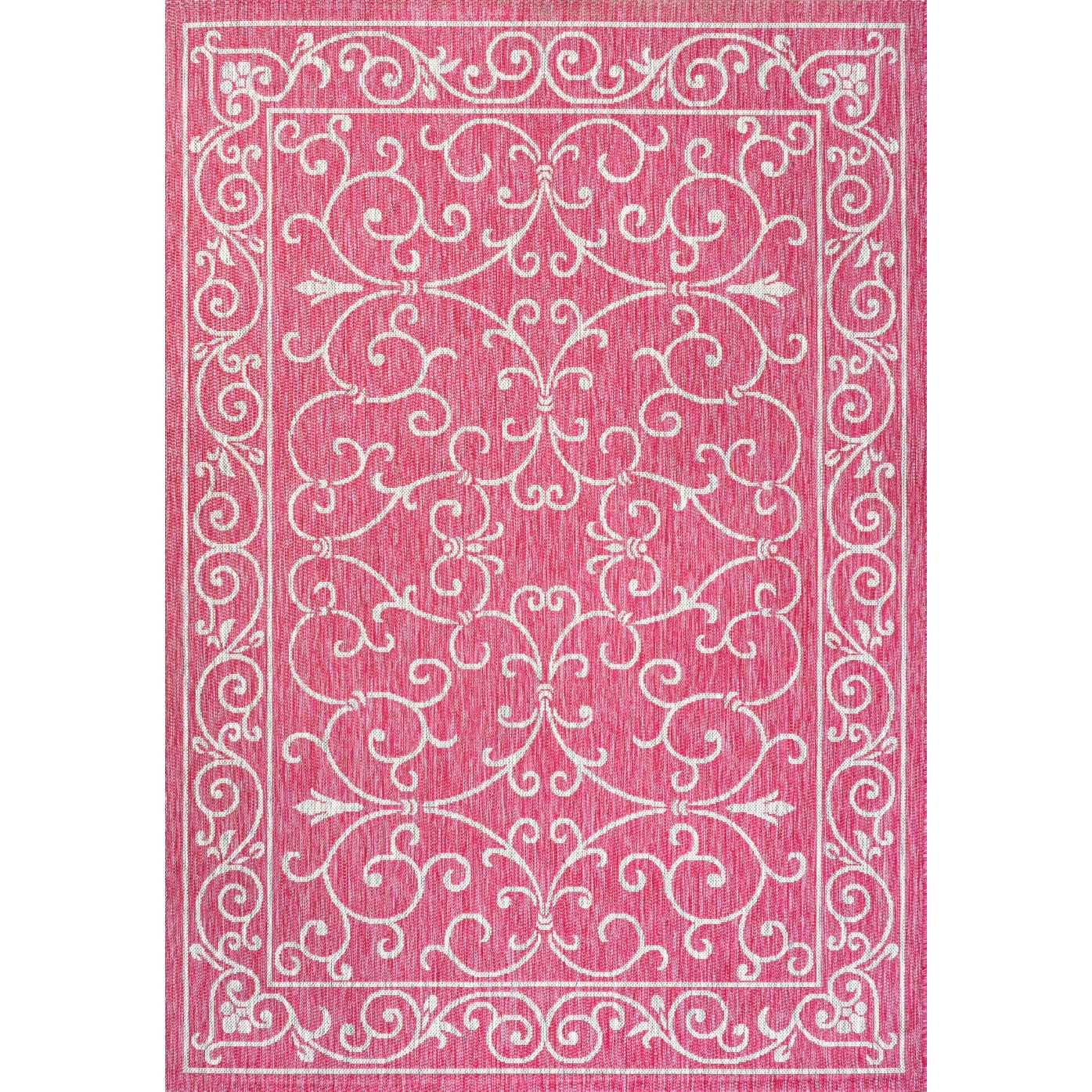 JONATHAN Y Filigree Textured Weave Indoor/Outdoor Area Rug