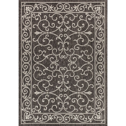 JONATHAN Y Filigree Textured Weave Indoor/Outdoor Area Rug