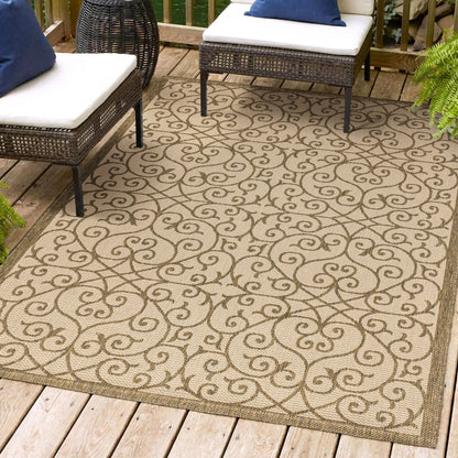 JONATHAN Y Ourika Textured Weave Indoor/Outdoor Area Rug
