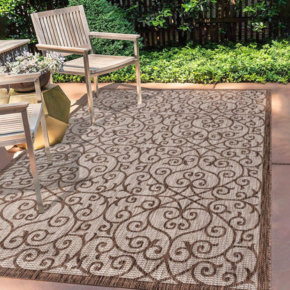 JONATHAN Y Ourika Textured Weave Indoor/Outdoor Area Rug