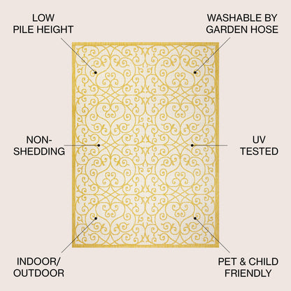 JONATHAN Y Ourika Textured Weave Indoor/Outdoor Area Rug