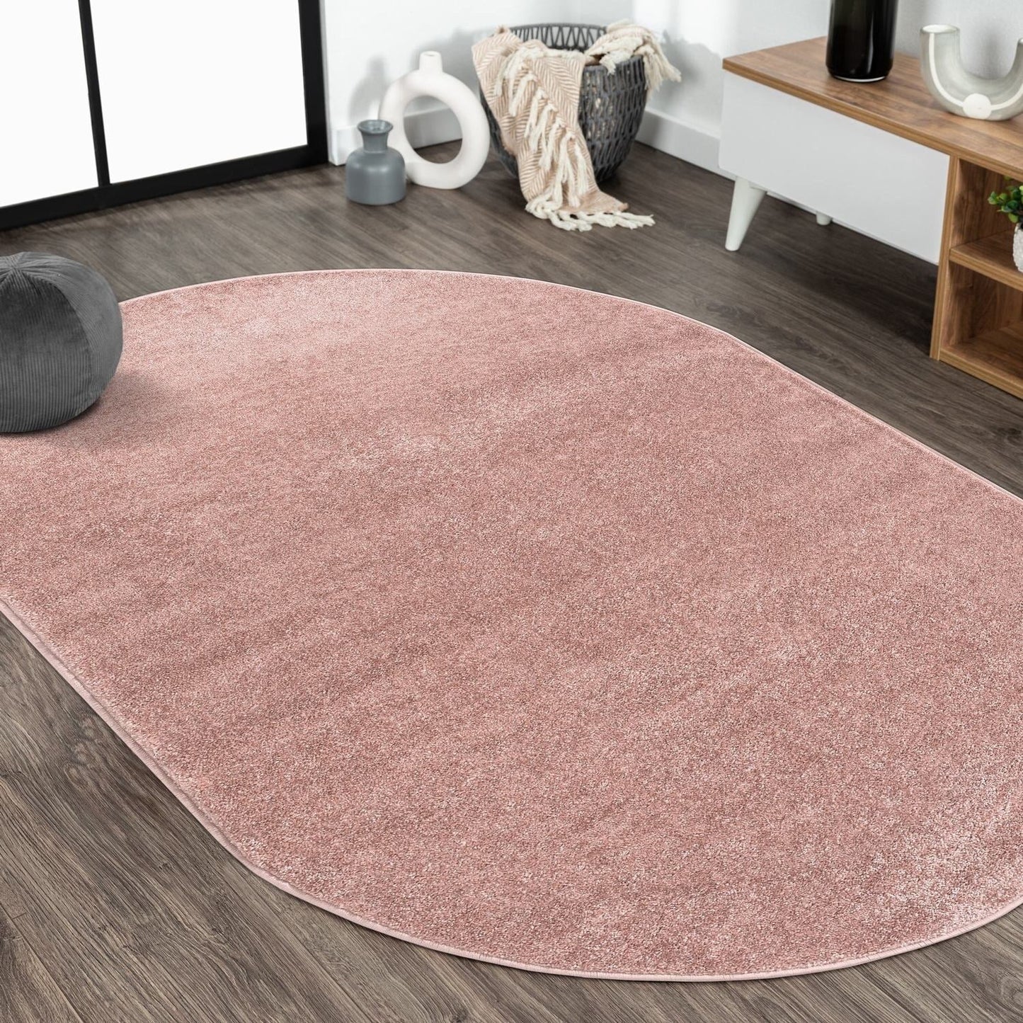 JONATHAN Y Tumbling Solid Low-Pile Area Rug