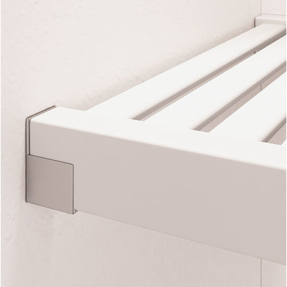 Système de placard à armoire en bois massif John Louis Home, blanc