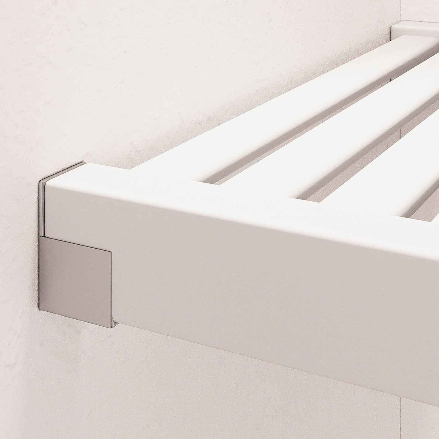 Système de placard à armoire en bois massif John Louis Home avec 3 tiroirs, blanc.