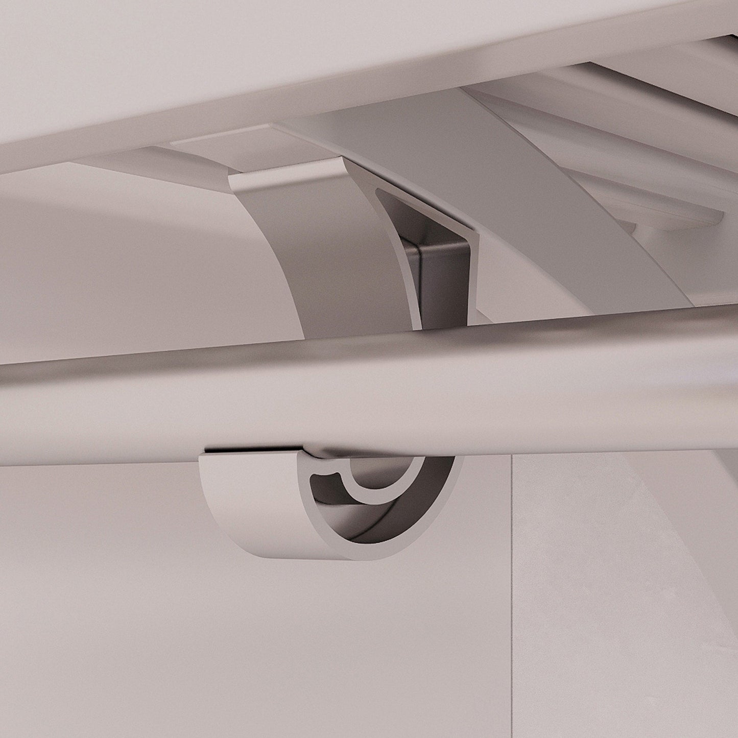 Système de placard à armoire en bois massif John Louis Home avec 3 tiroirs, blanc.