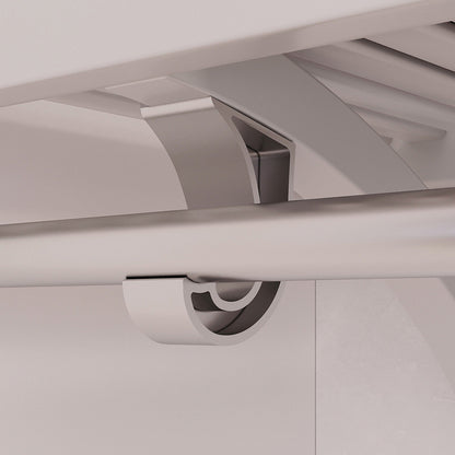 Système de placard à armoire en bois massif John Louis Home avec 3 tiroirs, blanc.