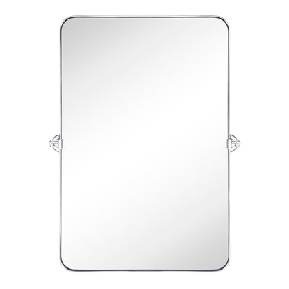 TEHOME Jonathan Miroir mural rectangulaire pivotant et inclinable en métal