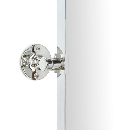 TEHOME Jonathan Miroir mural rectangulaire pivotant et inclinable en métal