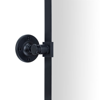 TEHOME Jonathan Miroir mural rectangulaire pivotant et inclinable en métal