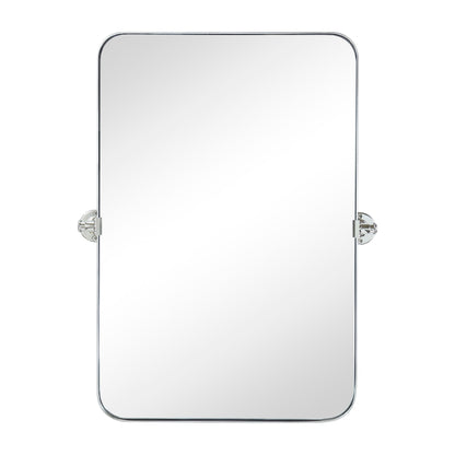 TEHOME Jonathan Miroir mural rectangulaire pivotant et inclinable en métal