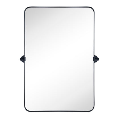 TEHOME Jonathan Miroir mural rectangulaire pivotant et inclinable en métal