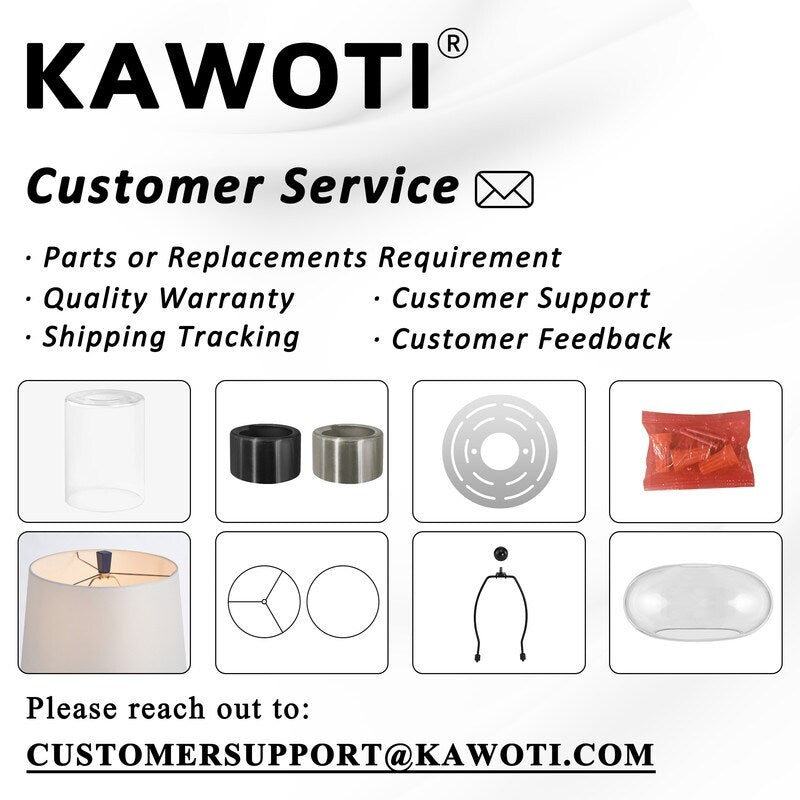 KAWOTI 26inch Dark Bronze Table Lamp with USB Ports, Night Light