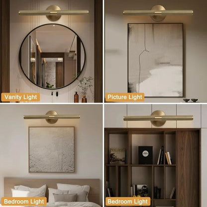 Appliques murales modernes KAYLA, luminaires muraux en laiton, éclairage mural pour salle de bain, salon, éclairage d'intérieur - N/A