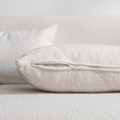 KINWELL Canapé 2 places en boucle avec coussins