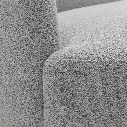 KINWELL Canapé 2 places en boucle avec coussins