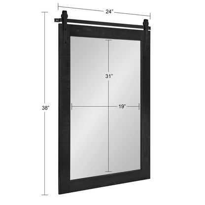 Kate and Laurel Cates Miroir mural rectangulaire rustique